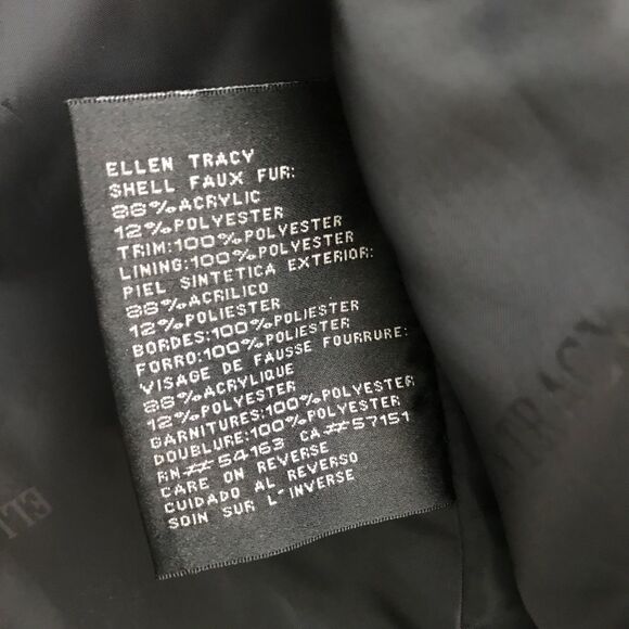 ELLEN TRACY faux fur vest coat - Picture 13 of 14